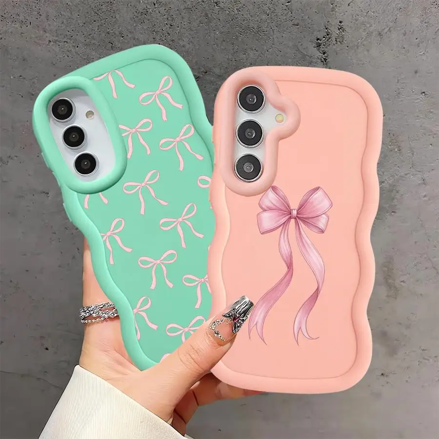Chic Pink Bow Soft Phone Case Cover