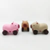 Capybara Squeeze Car Toy Stretchable Capybara Car With Wheels Creative Stress Relief Sensory Toy Funny Capybara Fidget Toy 3