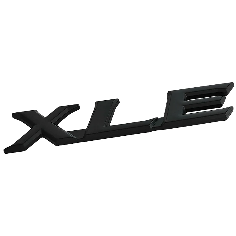 3d Metal Logo XLE Emblem Letters Car Trunk Badge For RAV4 Premium Avalon Highlander Corolla Camry XLE Sticker Accessories