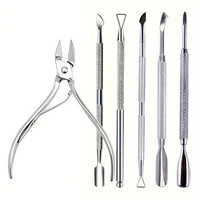 Nail Professional Stainless Steel Nail Cutter Scissor Nippers Muti Function Cuticle Pusher Remover Nail Care Manicure Tools Kits