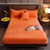 Super Velvet Bed Sheets Winter Warm Adjustable Fitted Sheets For Home Double Bed Sheets Not Fading Machine Washable Bedspreads 3