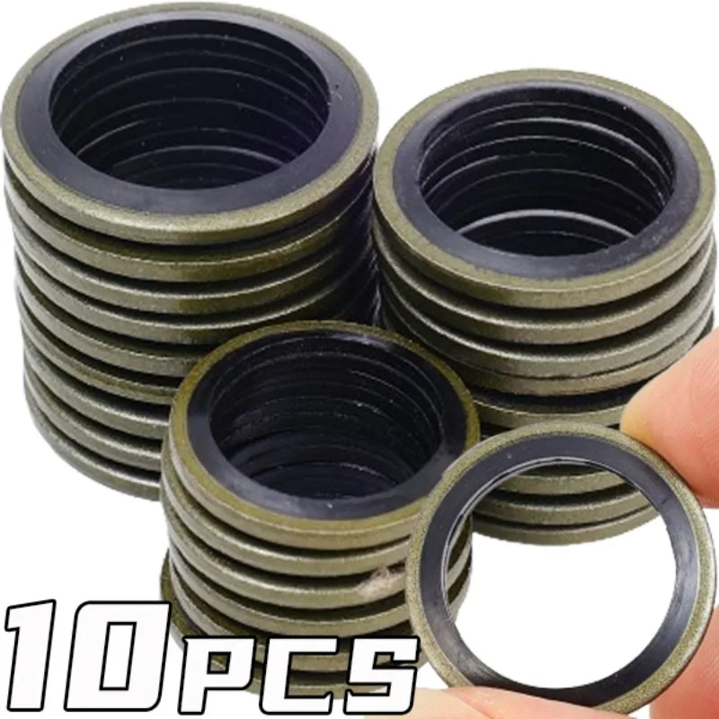 Car Oil Pan Drain Gasket Drainage Bolt Pad Rubber Oil Drain Plug Gaskets Replaceable Washer Seal M6/M8/M10/M12/M14/M16/M18/M20