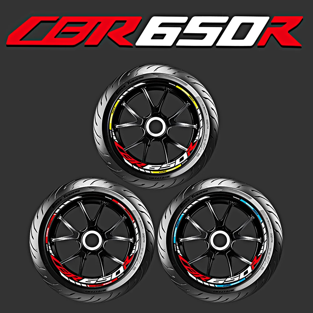 Motorcycle Wheel Tire Stickers Car Reflective Rim Tape Bicycle Decals for Honda CBR650R cbr 650r Cbr650 Cbr 650r 2020 2021 2022