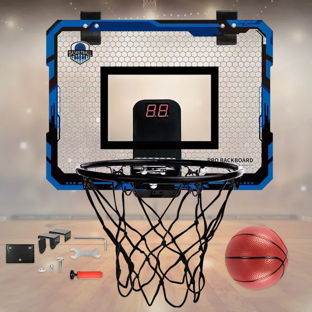 Indoor Mini Basketball Hoop - Over The Door Silent Hoop For Kids Rooms & Dorms
