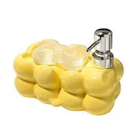 380ml เครื่องจ่ายสบู่ผงซักฟอกเจลอาบน้ําแชมพูขวดโลชั่นสบู่กล่องขนาดใหญ่ความจุกดอุปกรณ์ห้องน้ํา 2