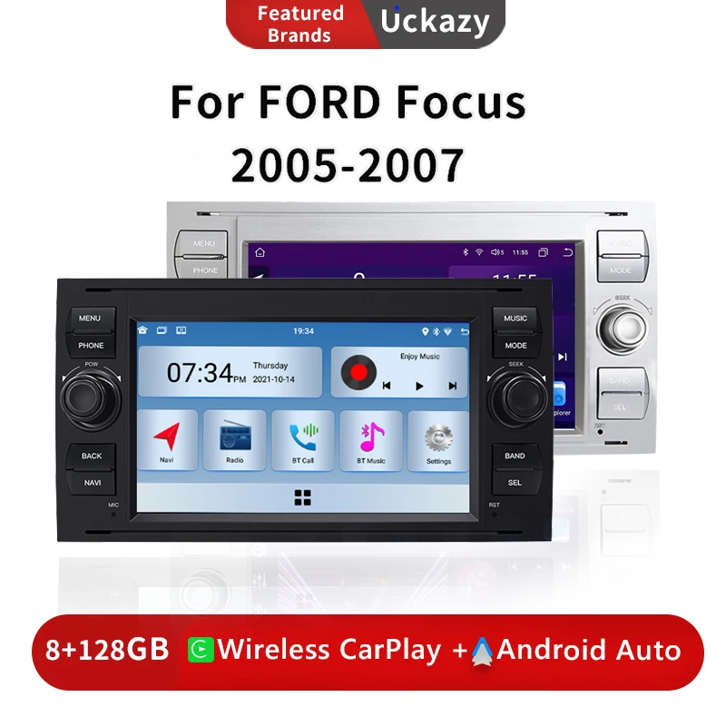 Ford Focus Radioblenden Doppel DIN Radioblende Set Passend Für Ford Focus 2 Fiesta Tom Ford