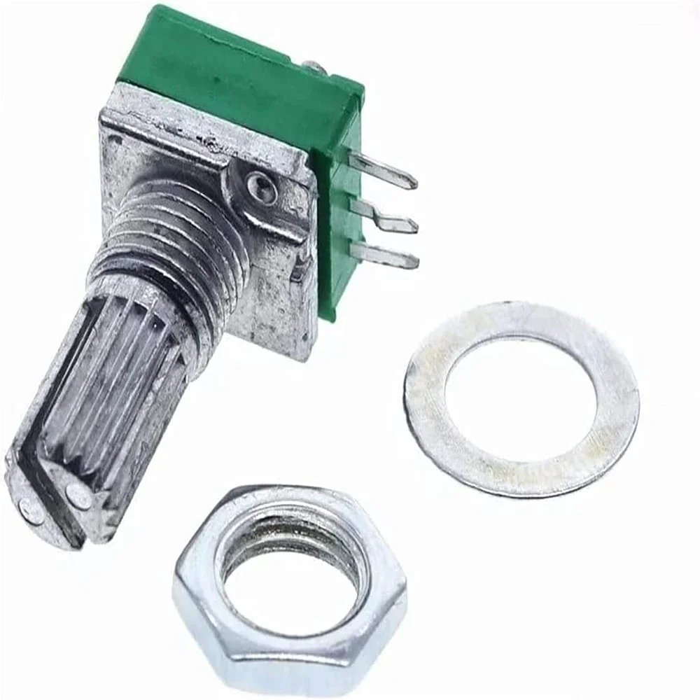 5Pcs Potentiometers Industrial Switches RK097 RK097N 3Pin B1K 5K 10K 20K 50K 100K 500K Switch Audio Shaft 15mm Amplifier Sealing potentiometer kit