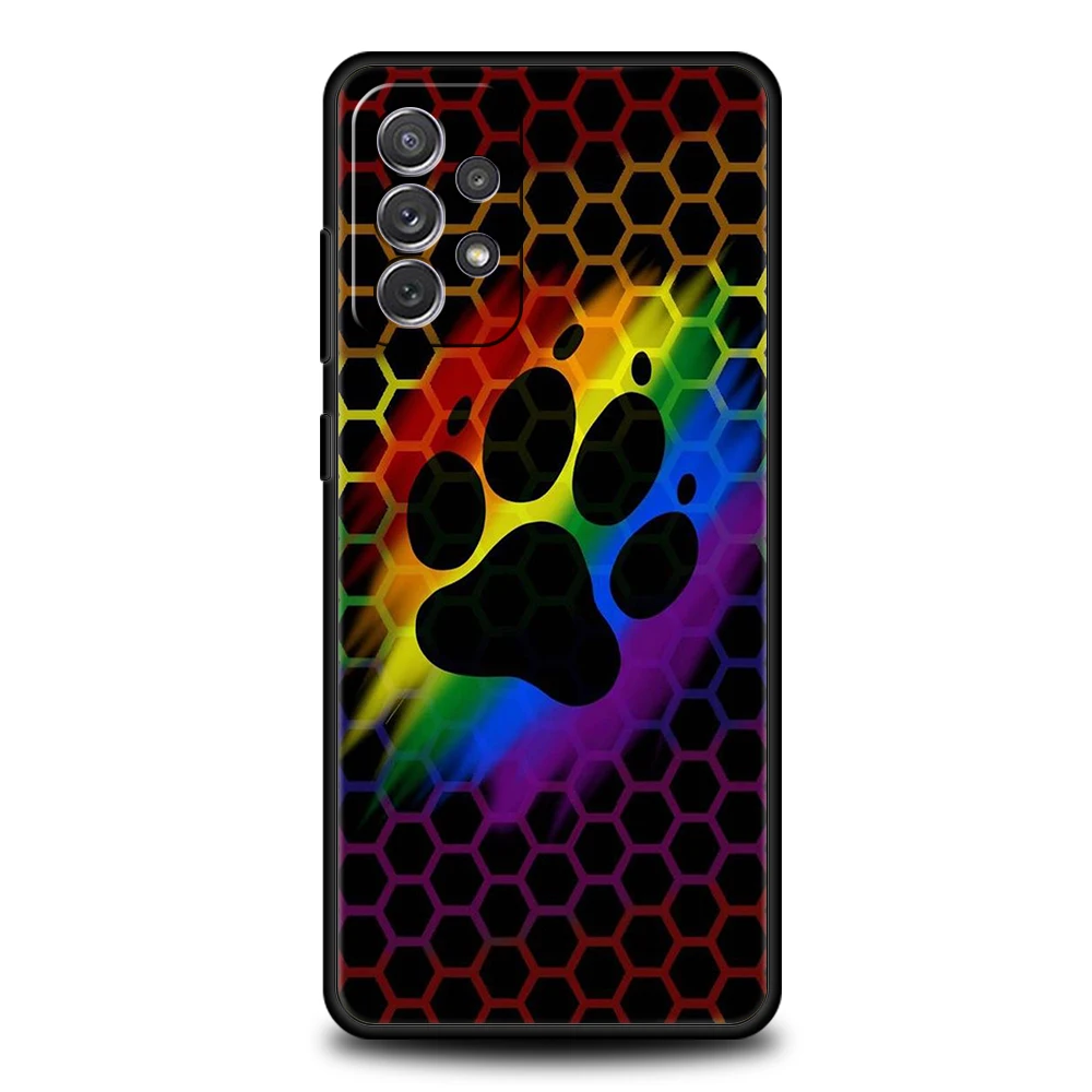 Cute Dog Paw Print Soft Shell Phone Case