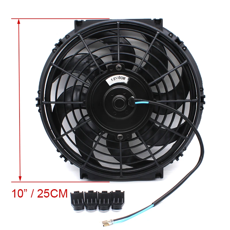 DEFT 80W 120W Universal 8 10 12 14Inch Motor Engine Radiator Oil Cooler Cooling Electric Pull Push Fan Radiator Cooling Fan