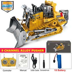 Remote Control Construction Vehicle Toy - Excavator, Dump Truck, and Bulldozer Set (Bulldozer 1Battery)