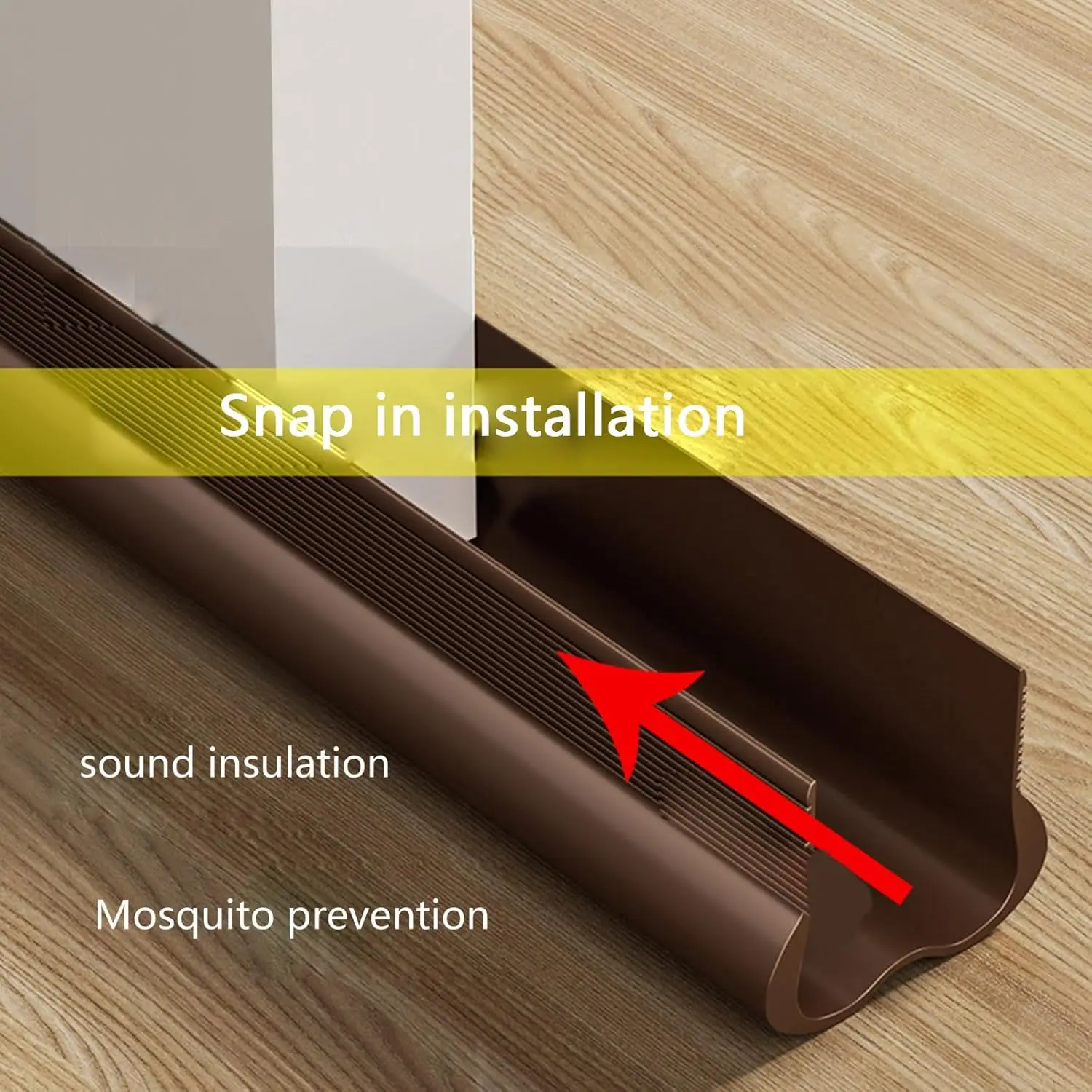 Door Seal Strip 93cm Adjustable Double Sided Soundproof Windproof