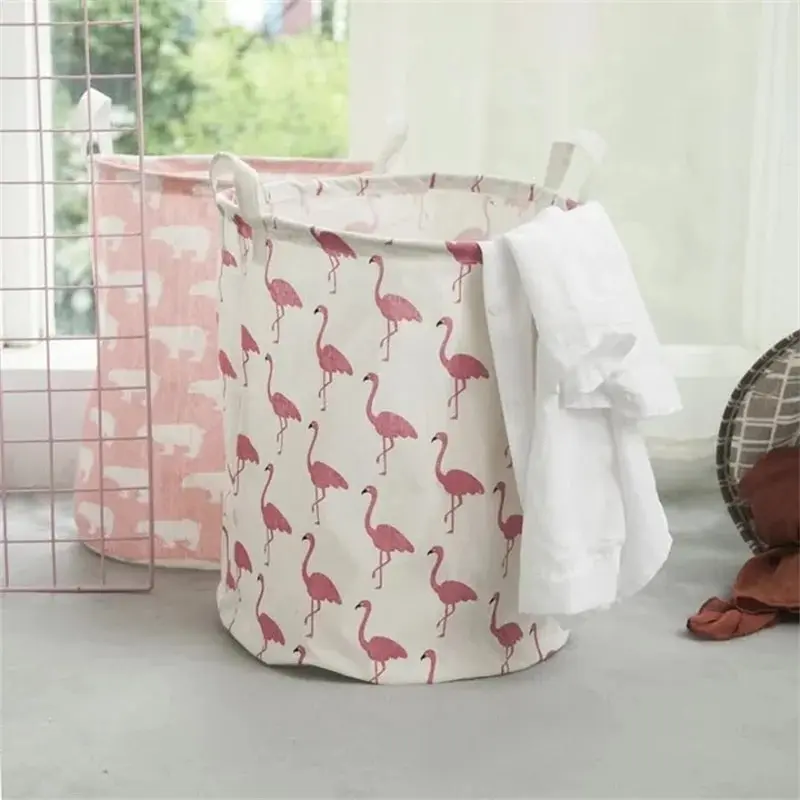 Laundry Basket Large Collapsible Freestanding Clothes Hamper Easy Carry Long Handles Waterproof for Bedroom