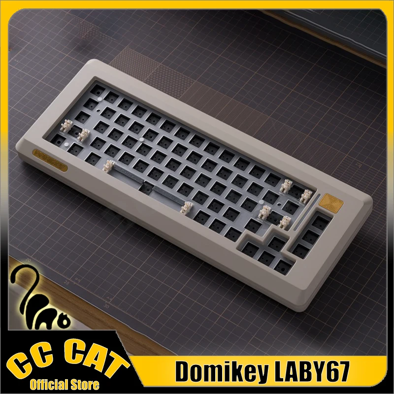 

Domikey LABY67 Mechanical Keyboard Kit Aluminium Alloy USB/2.4G/Bluetooth Wireless Keyboard Kit 3Mode Hot-Swap Custom Keyboards