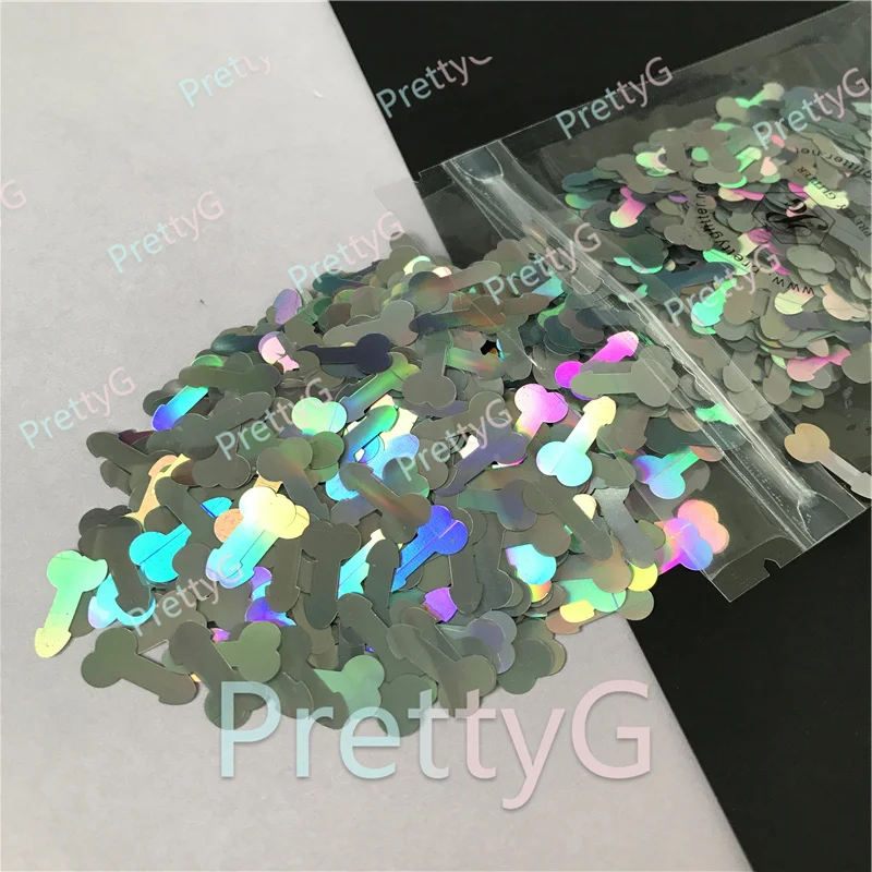 Penis Dicks Shape Holographic Glitter for Resin DIY Making Body Art Craft Makeup Decoration Accessories