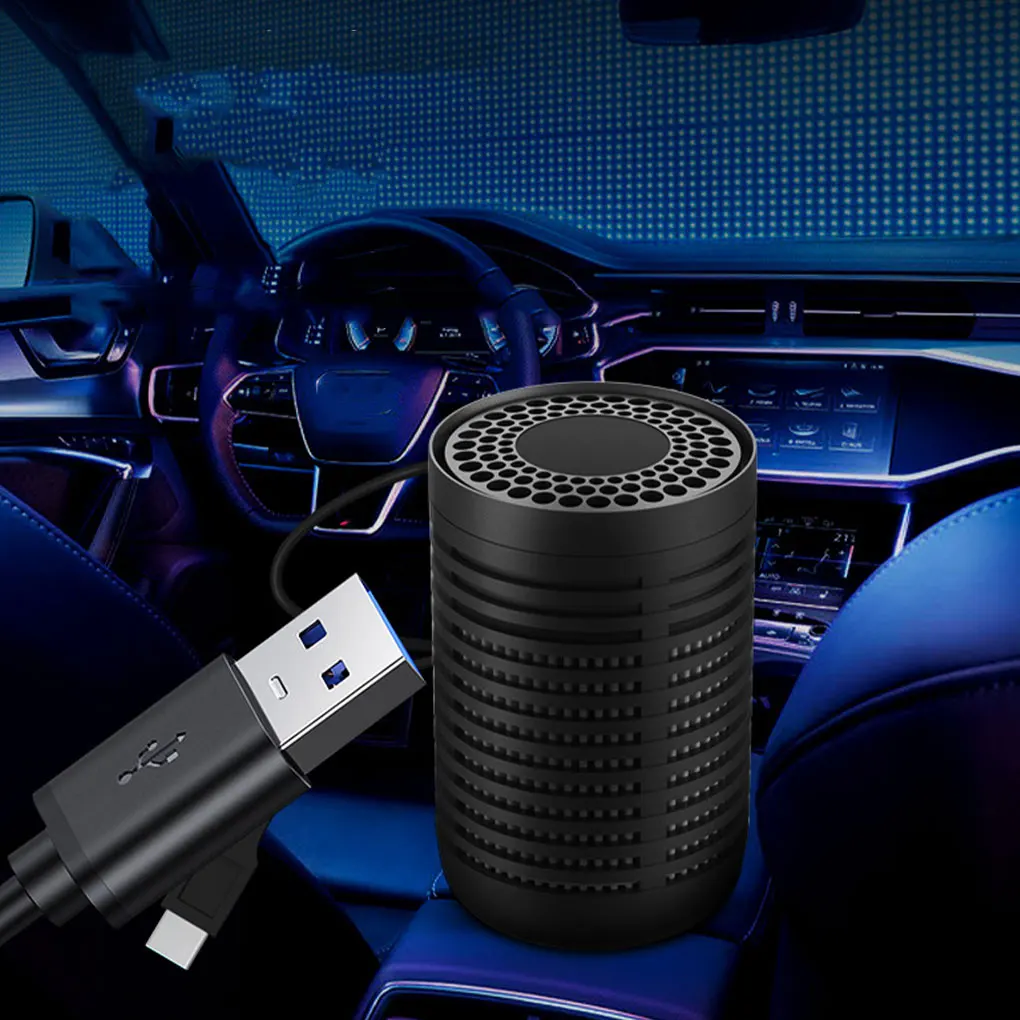 Air Purifier Portable Air Purifier Car Negative Ion Generator Remove Formaldehyde Deodorizer Smoke Washer Vehicle Air Cleaner Home Car