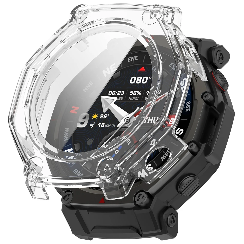 Durable Tempered Glass PC Case for Smartwatch - Full Protective Skin & Hard Shell Guard