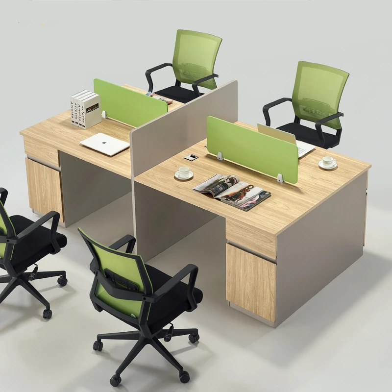 Commercial Staff Working Computer Table Workstation Office Furniture Desk Partition For Office modern bjflamingo office furniture staff office partition desk 4 people seats