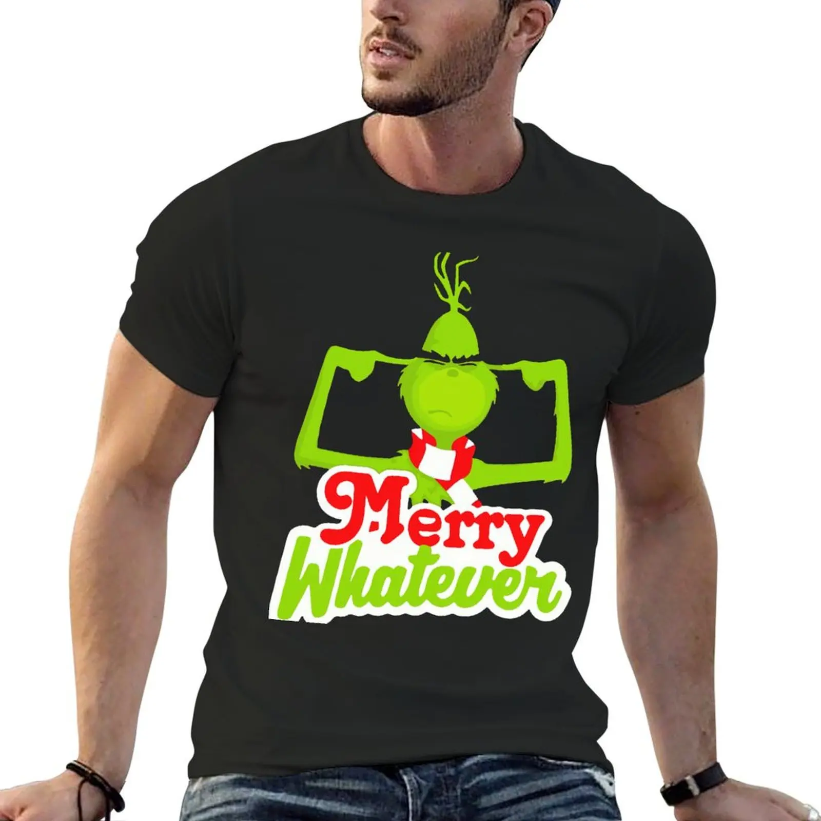 

Merry Whatever 2022 T-shirt Short sleeve tee customs boys animal print quick-drying funny t shirts for men