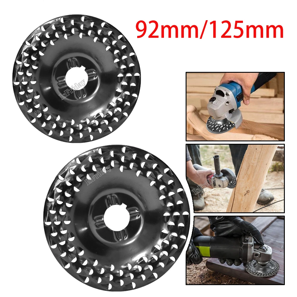 

4Inch Grinder Wheel Disc Wood Shaping Wheel Wood Grinding Shaping Disk 92/125mm Curved Grinding Disc Sanding Carving Rotary Tool