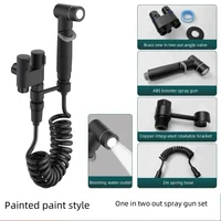 มือถือ Bidet Sprayer ห้องน้ํา Bidet Toilet Sprayer ชุดสเปรย์น้ําห้องน้ําห้องน้ําโรยปืนมุมวาล์วอุปกรณ์เสริม 1