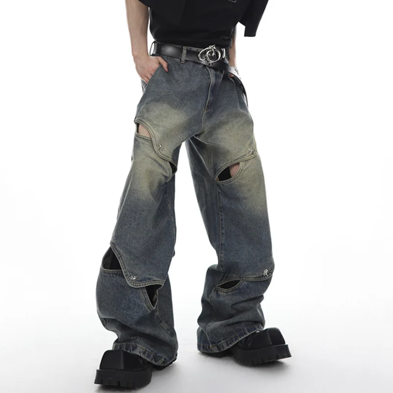 Gallery Dept Denim|men's Y2k Patchwork Straight Denim Jeans