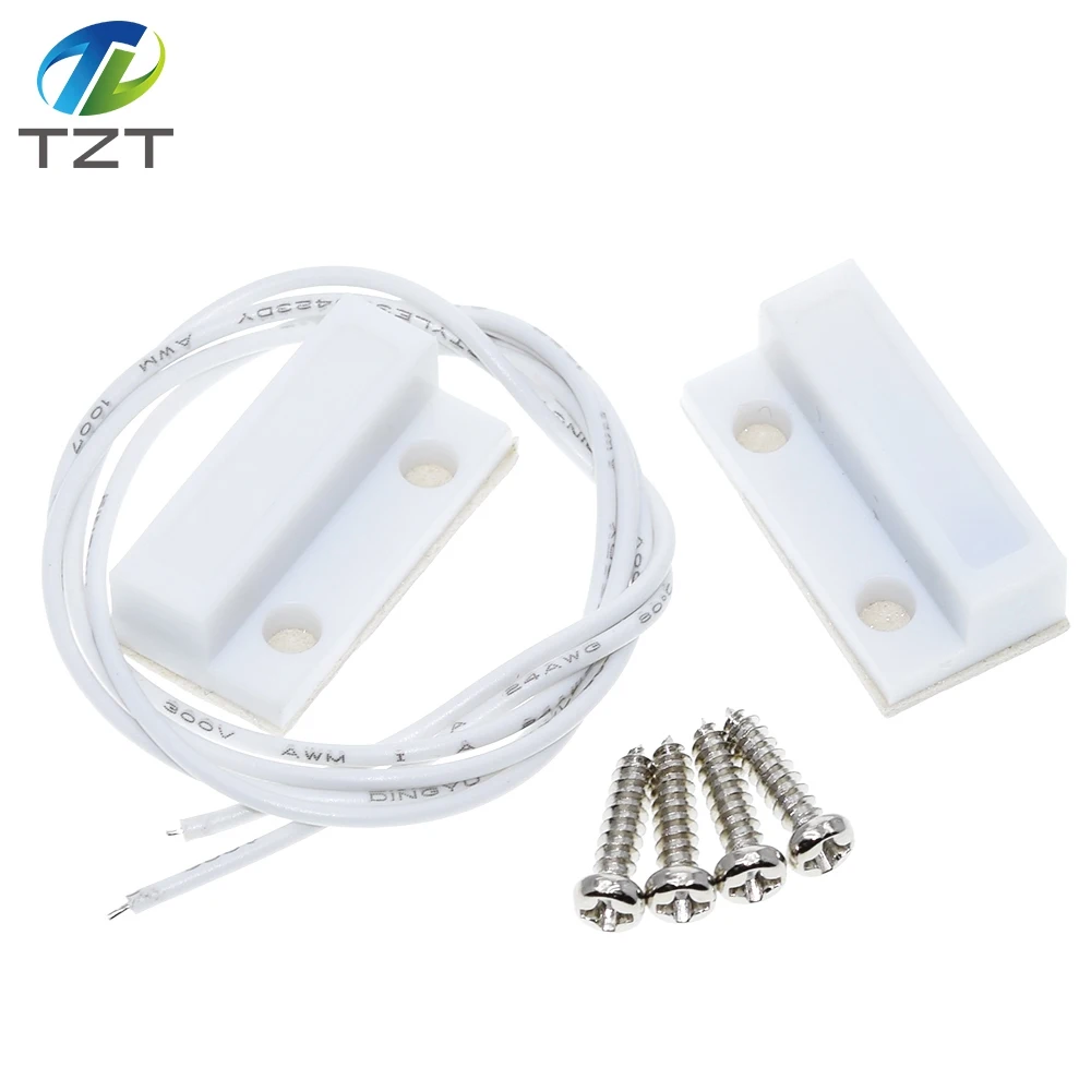 TZT 1/3 Paar MC-38 MC38 Verdrahtetes Tür-Fenstermodul 30 mm Draht, zufällig verlängern, Magnetschalter, Hausalarmsystem für Arduino – Detail 3