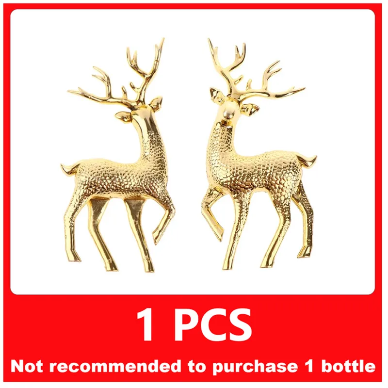 

Artificial Simulation Christmas Sika Deer Reindeer Fairy Tale Garden Props Animal Statue Home Elk Shop Display Cabinet Ornaments