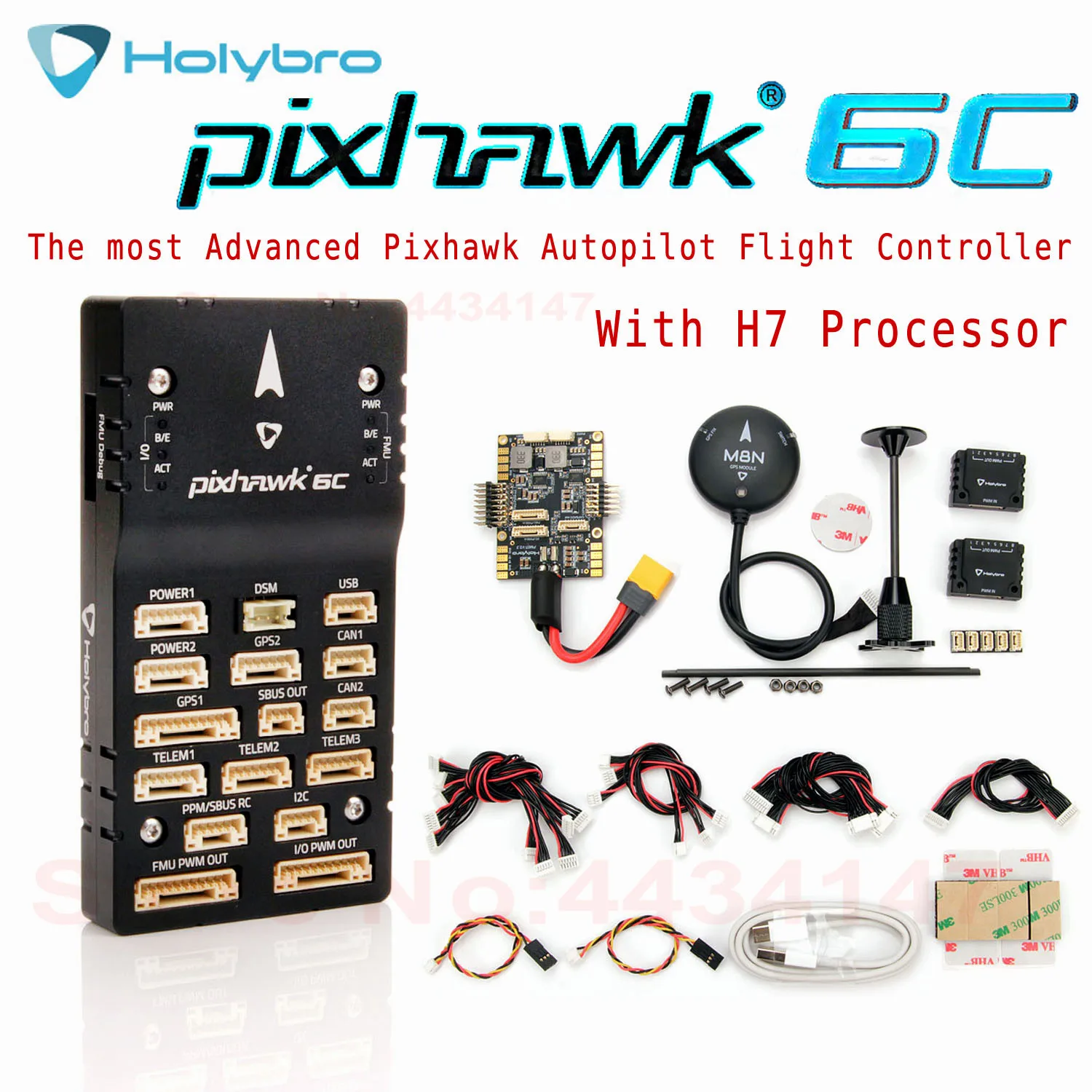 HolybroPixhawk6CAutopilotH743FlightControllerAluminumCasePM02