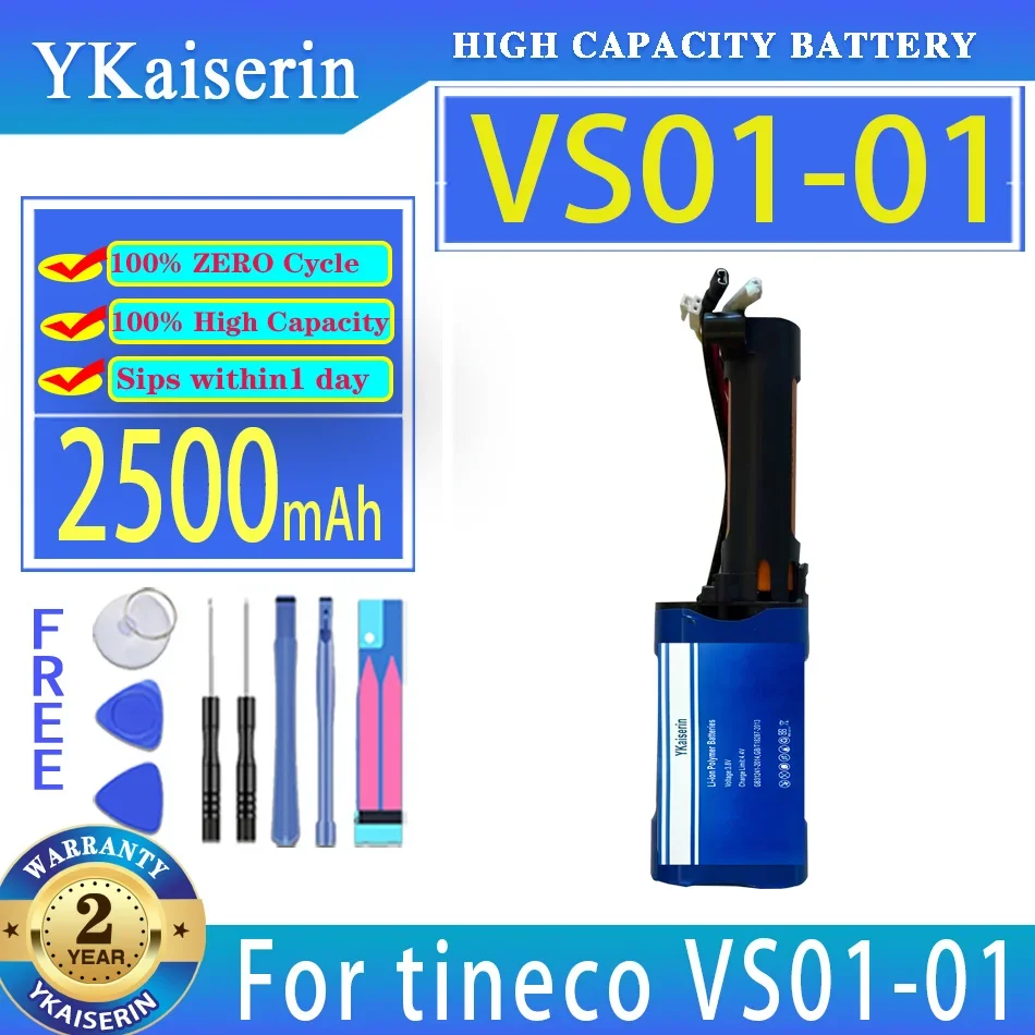 

YKaiserin 2500mAh Replacement Battery VS0101 For tineco VS01-01 Digital Batteria