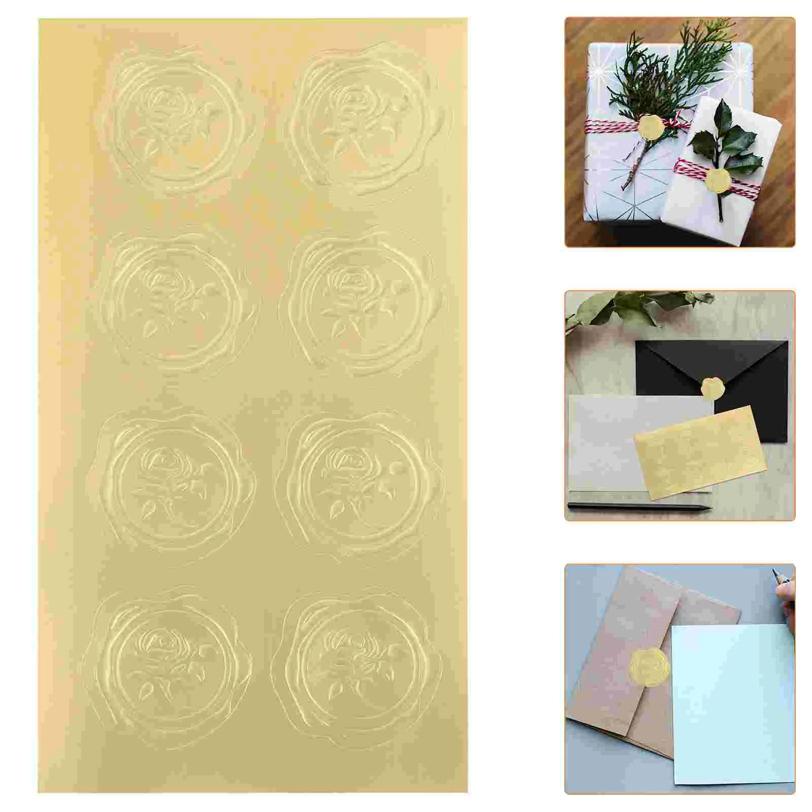 

20 Sheets Decorative Seal Stickers Household Label Stickers Multi-function Gift Stickers