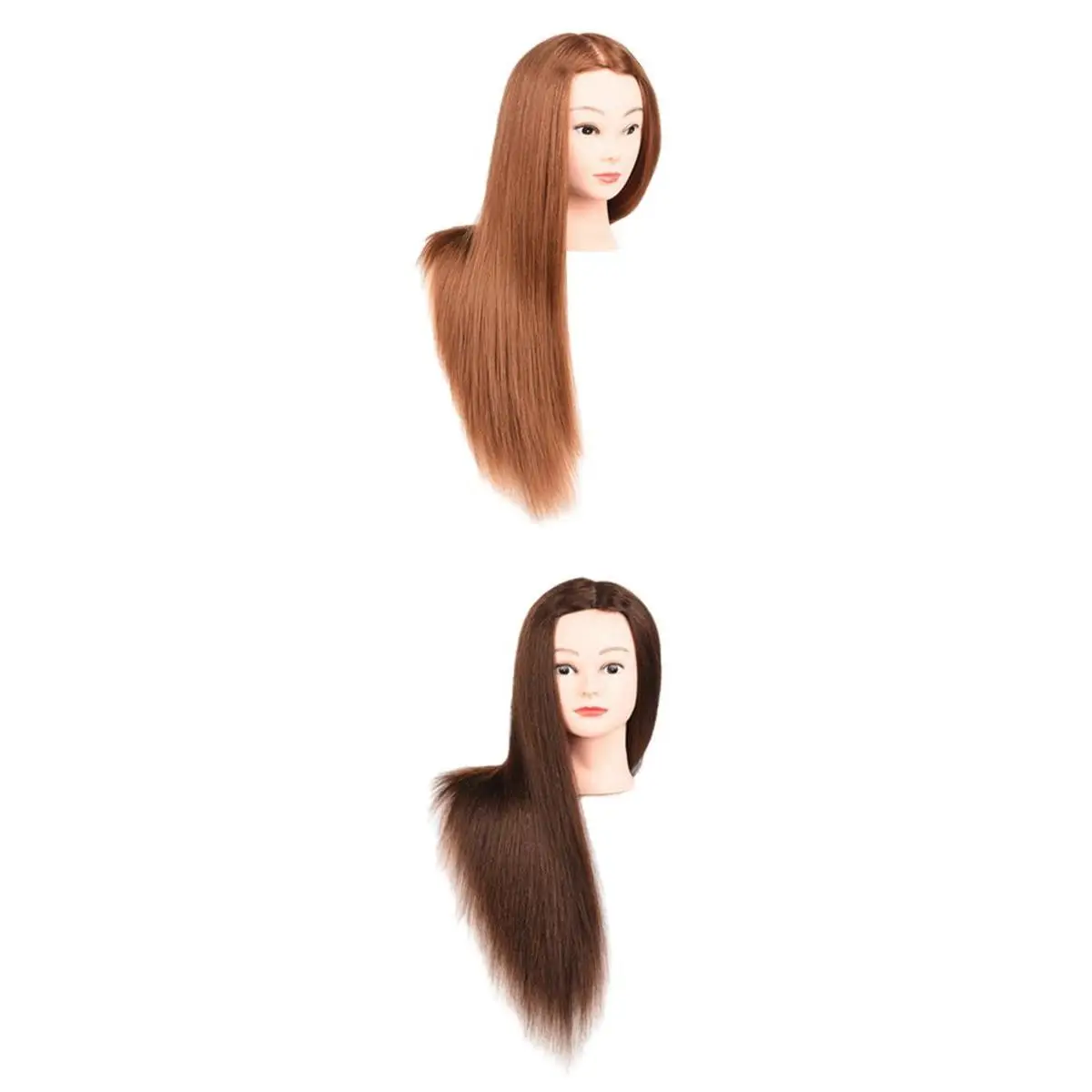 

2x Manikin Head Hair Styling for Hairdresser Hair Curling Winding