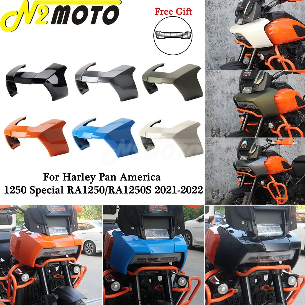 Motorcycle Headlight Fairing Cover Spoiler Guard Deflector For Harley