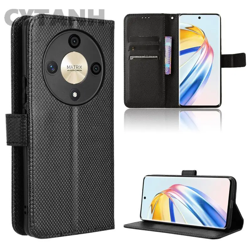Per Honor X9B International Case Luxury Cover Diamond Pattern Skin Pu Leather Wallet Stand Per Honor X9B Phone Bags