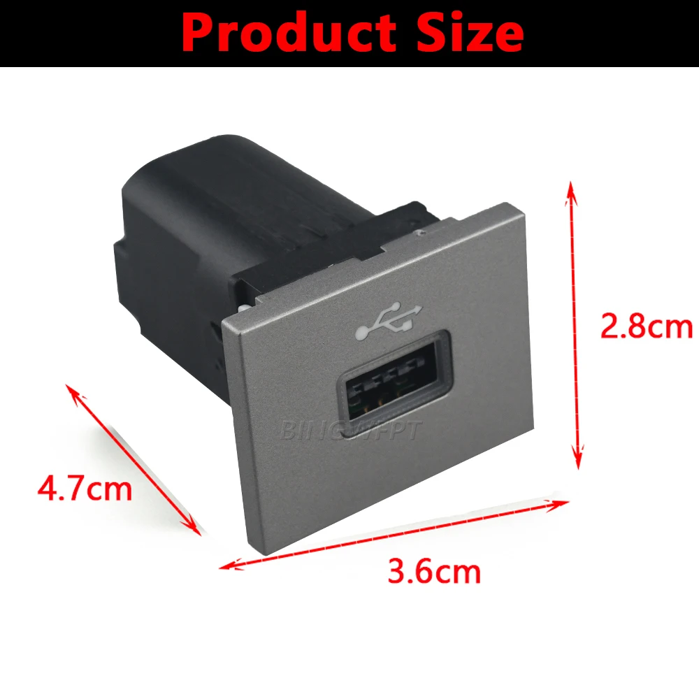 For Ford Focus 2 Mk2 2009-2011 Car Black/Silver USB Input Adapter Audio Radio u-
