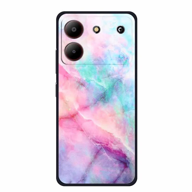 Marble TPU Soft Silicone Back Cover - Colorful Phone Case