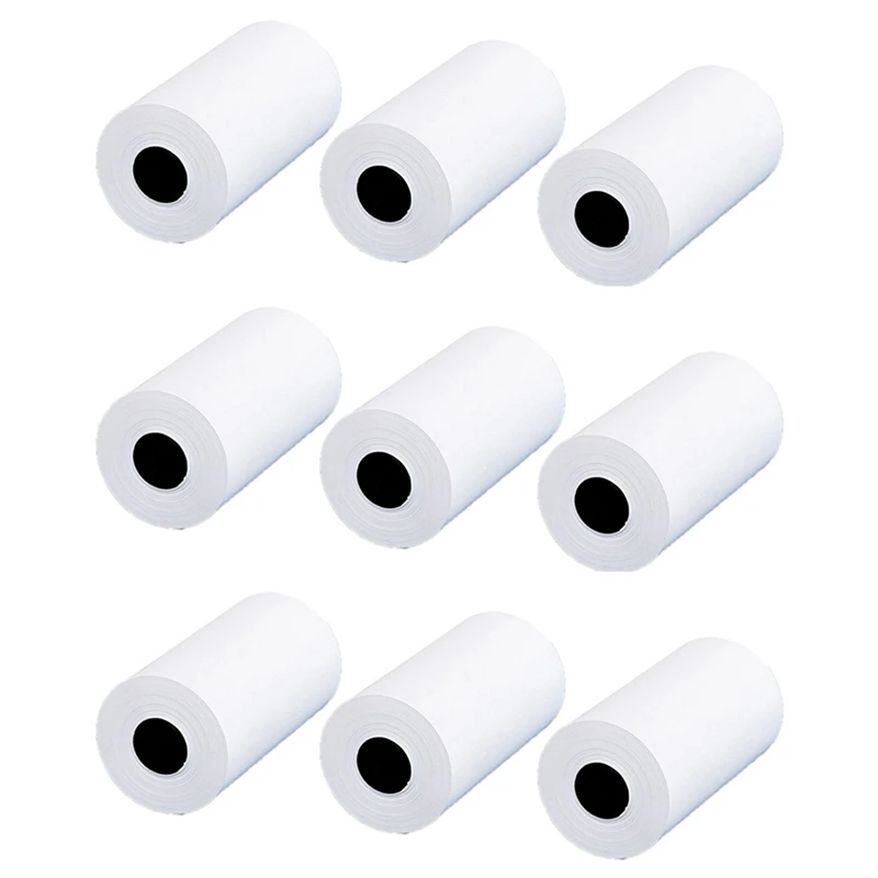 Rouleaux de papier thermique pour reรงus, caisse enregistreuse, adaptรฉ pour machine ร cartes de crรฉdit, POS, 57x30mm, 9 rouleaux