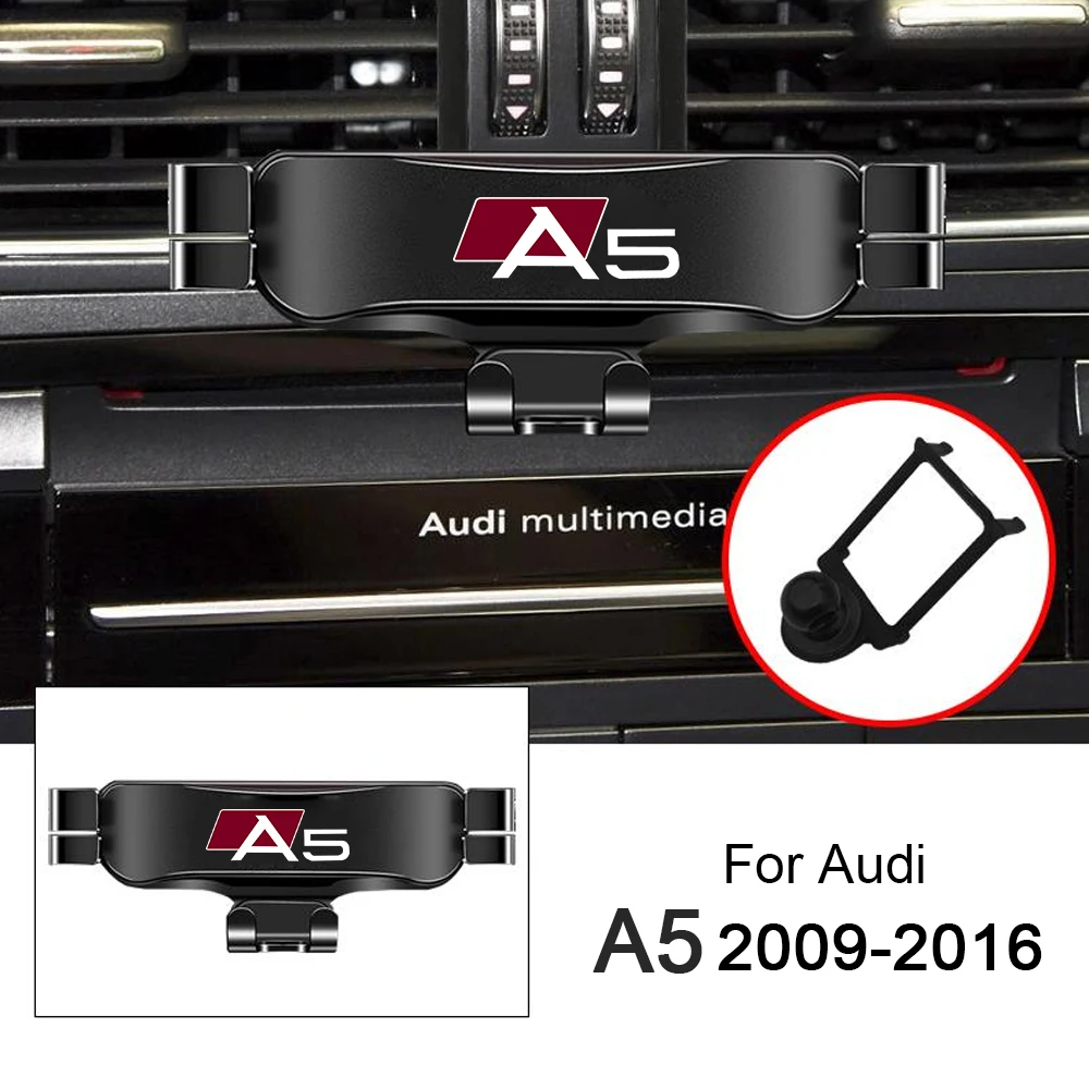 Phone Holder Mobile Phone Holder Car Mobile Phone Holder Air Vent Mounts Stand GPS Gravity Navigation Bracket For Audi A5 2008-Accessories