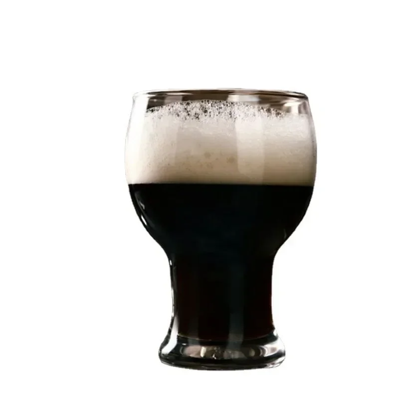 455ml Beer Cup Household Belly Draft Glasses Drinks Cups Craft Brewing Creative Cups Large Capacity Transparent Glass Drinkware glass cup