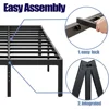 14in High Queen Bed Frame No Box Spring Needed, Heavy Duty Metal Platform Bed Frame Queen Size with Round Corners 4