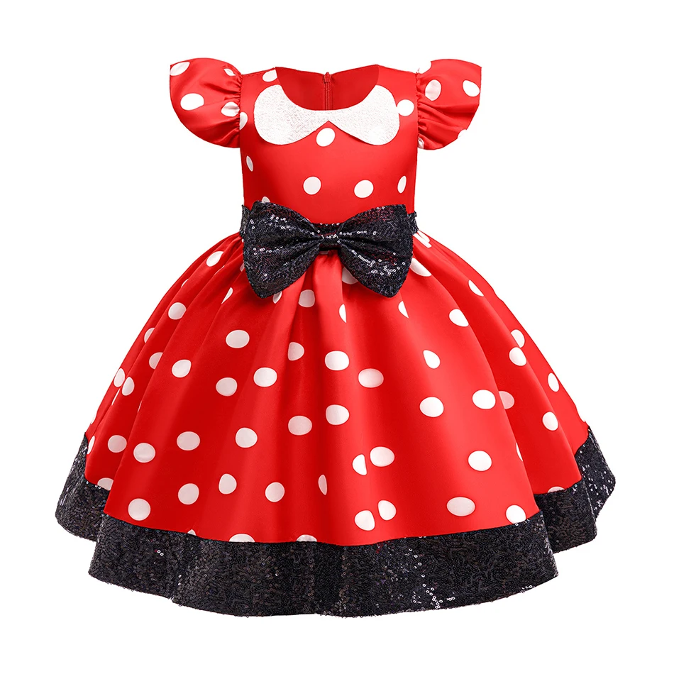 Vestidos de Mickey para niña, disfraz de Minnie de Halloween para
