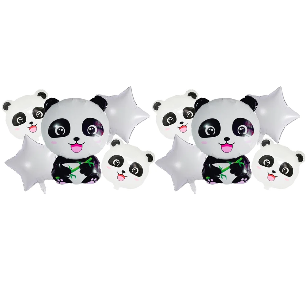 

10 Pcs The Gift Panda Aluminum Film Balloon Cartoon Decorative Child