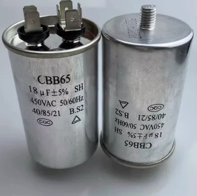 CBB65 with screws at the bottom of the air conditioning condenser 4/5/6. 5/8/10 12/15/18/20/25/30/80 / uf send screw stud cbb capacitor motor capacitor