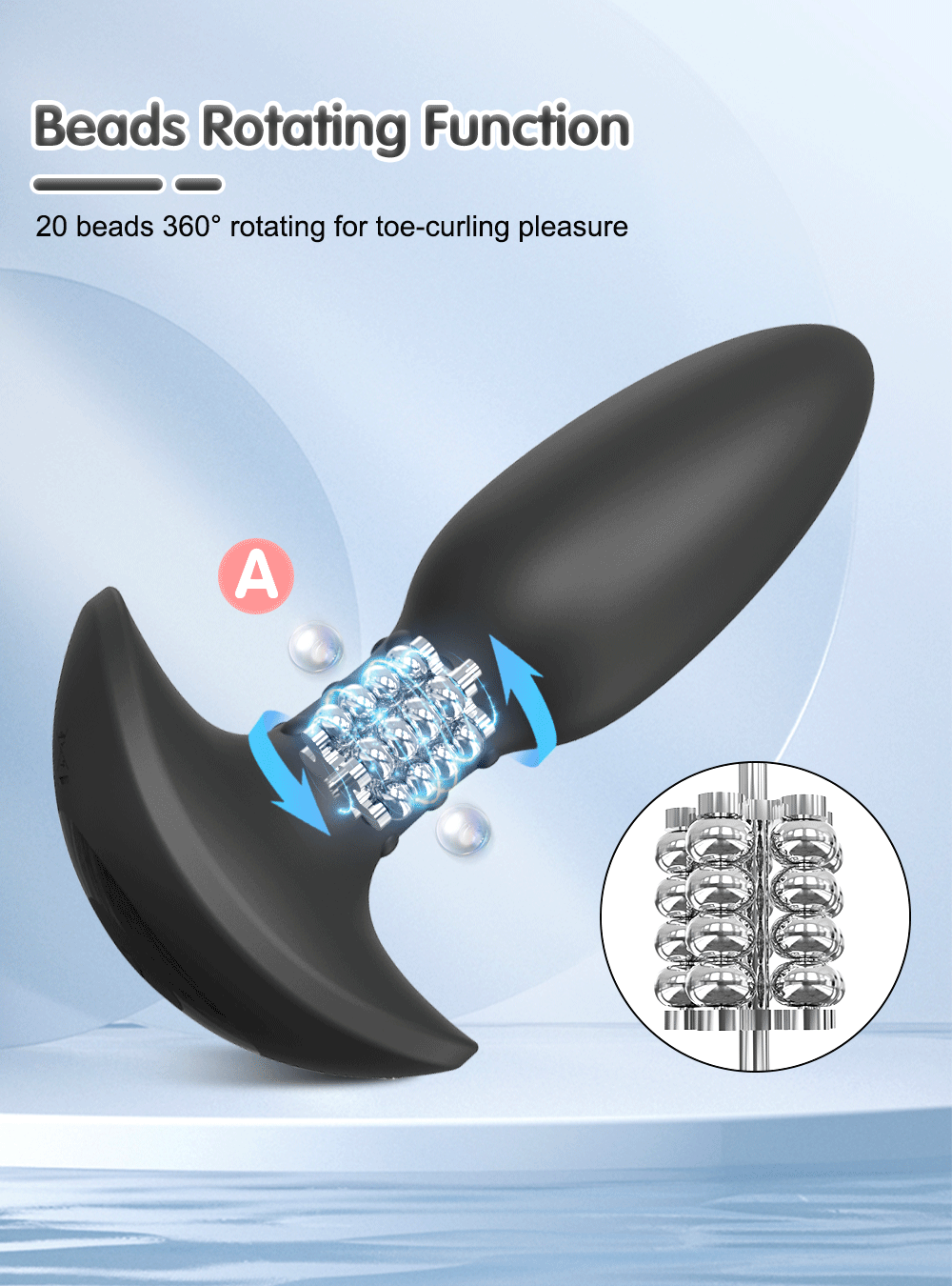 Plug Anal Tracy'sDog Com Rotação Embutida Wireless