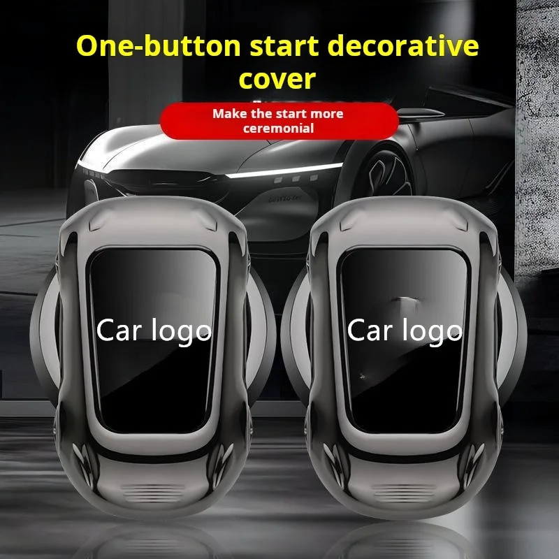 

Car one button start protective cover decoration ignition switch button decoration fit for Mercedes-Benz Volkswagen BMW Audi Hon