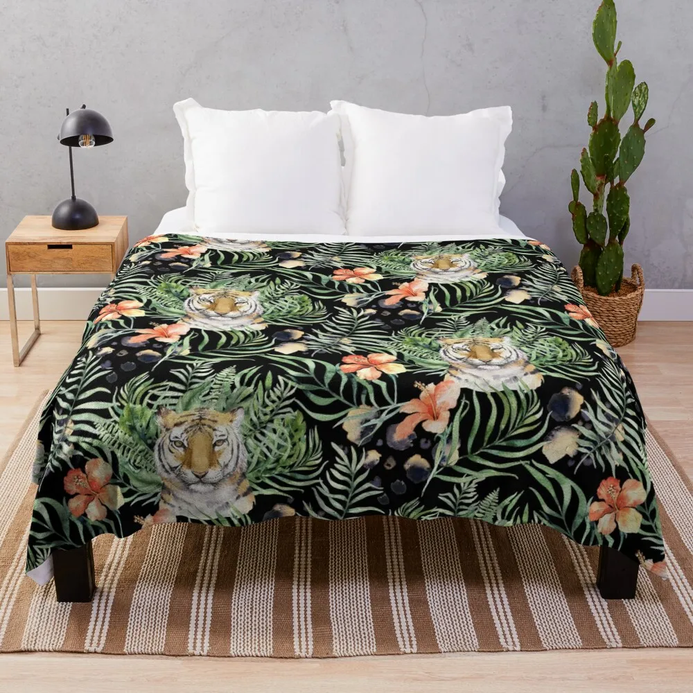 

Tiger Pattern I Throw Blanket Decorative Beds Quilt Sleeping Bag Blankets