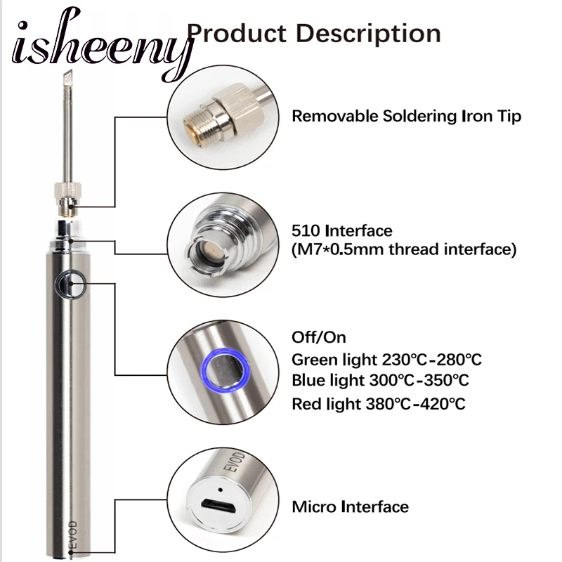 Tape Hair Glue Remover Soldering Iron Mini Multi-Function No Battery USB Plug In Working Tape In Hair Remover Tools