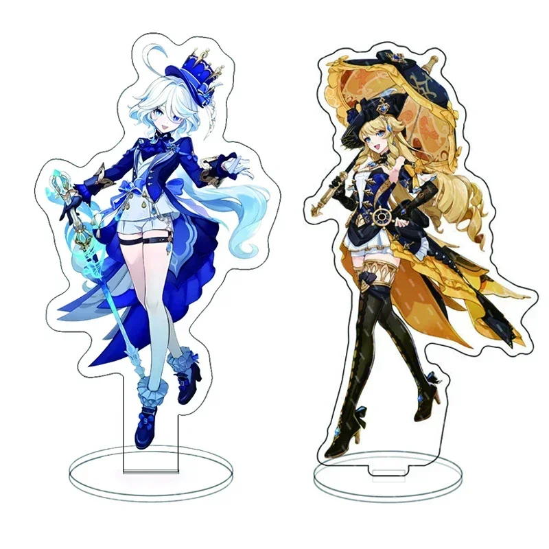 Game Impact Furina Navia Neuvillette Wriothesley Beelzebul Zhongli Anime Yoimiya Lyney Acrylic Stand Model Desk Decor Standing