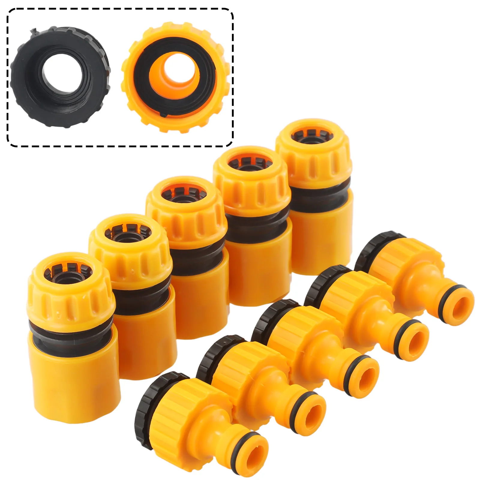 

Professional Pipe Connector Replcaement Tap Tool Universal Connector Garden Hose Indoor Outdoor 3/4 & 1/2 Inch