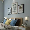 Modern Bedside Wall Lamp With Shelf LED 5W/7W White Black Simple Bedroom Wall Lights With Switch USB Charging Sconce Fixtures 5