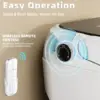 Tankless Smart Bidet Toilet Large Screen with Elongated Seat Toilet with Built in Bidet Heated Toilet Seat Warm Bidet Auto Open 6